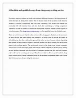cheap essay writing